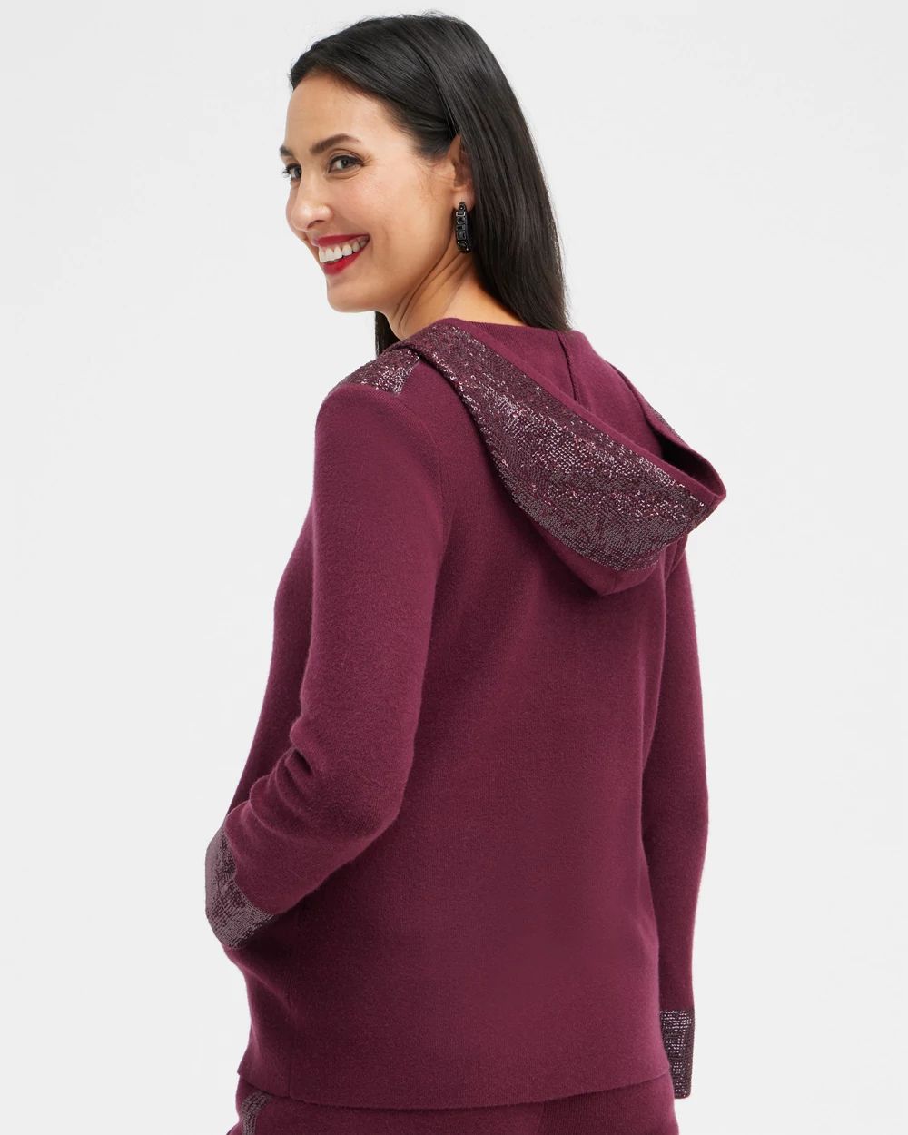 Zenergy Luxe Cashmere Blend Sequin Sweater