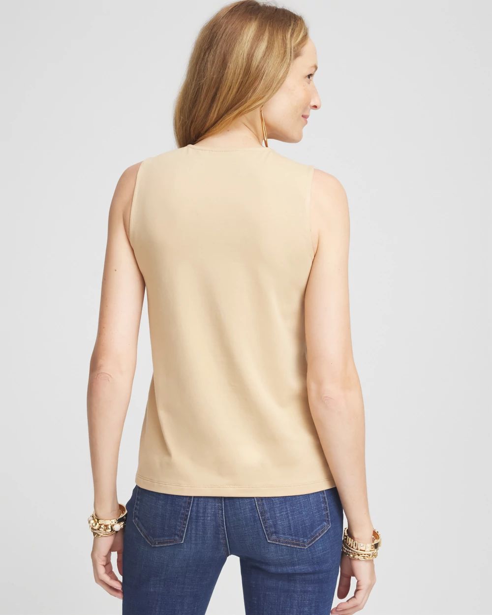 Sequin Beaded Halter Tank click to view larger image.