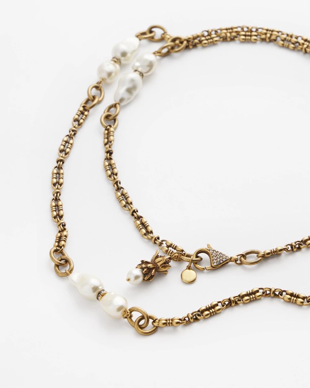Single Strand Modern Pearl Necklace