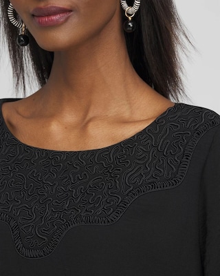 Chiffon Bubble Hem Top click to view larger image.