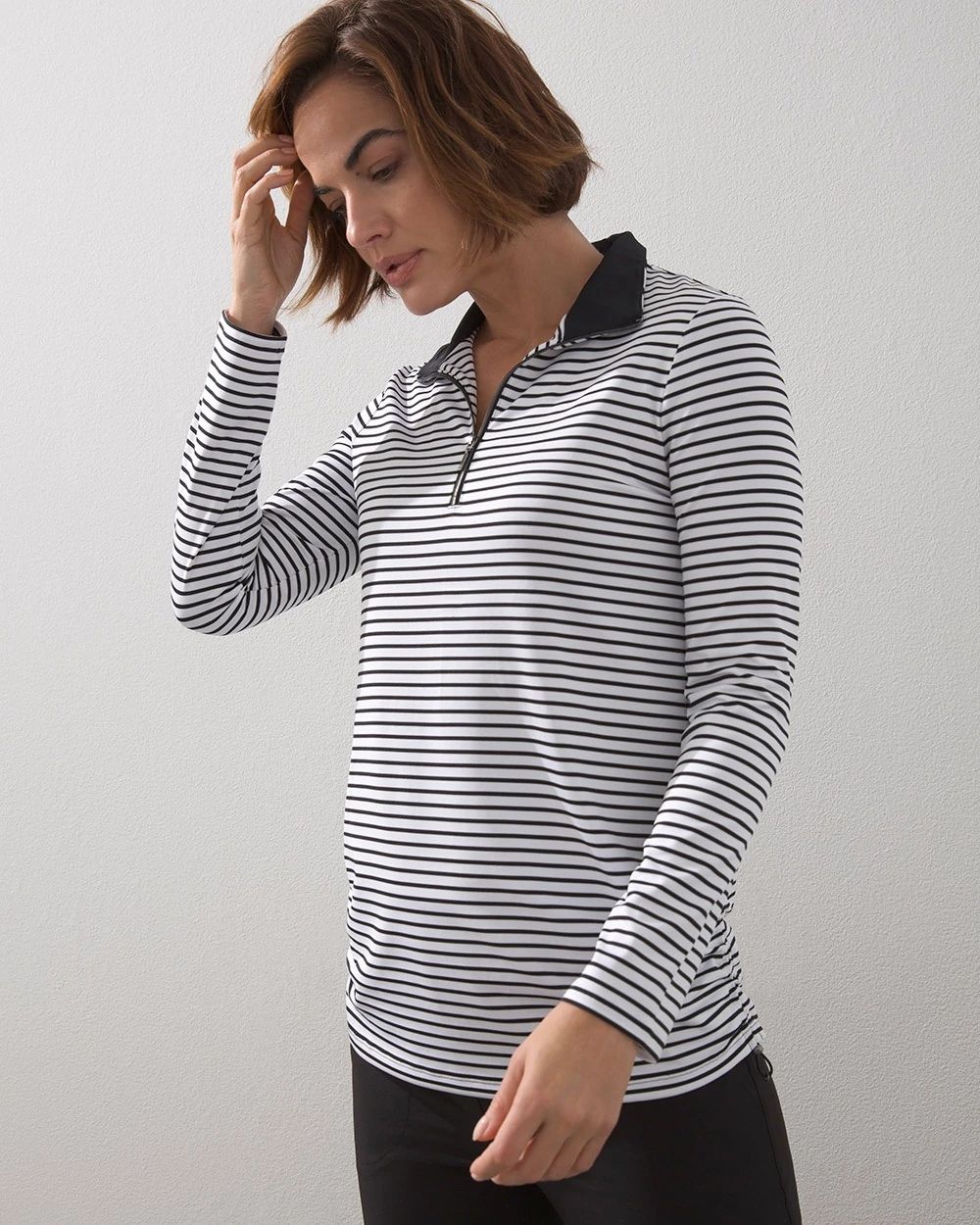 Zenergy® UPF Stripe Bungee Pullover