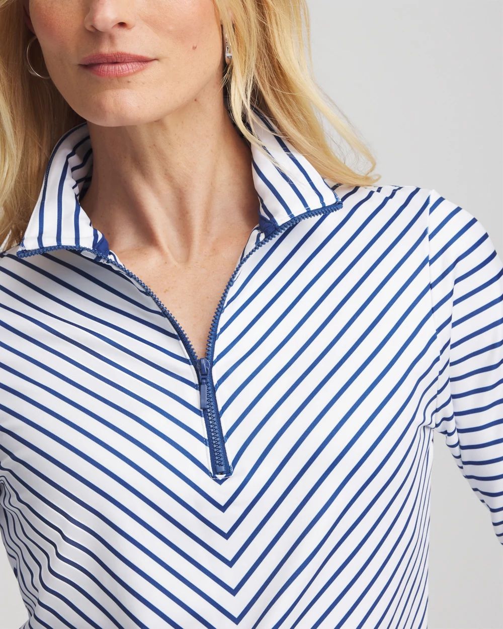 Zenergy® UPF Stripe Long Sleeve Top
