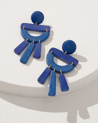 Blue Chandelier Earrings