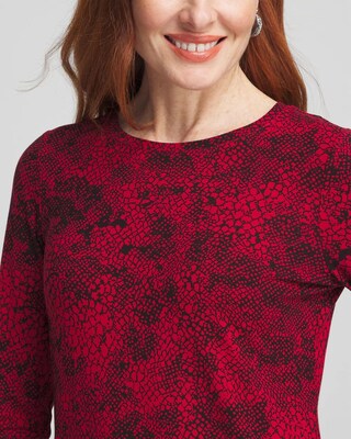 Touch of Cool™ Snake Print Layering Tee