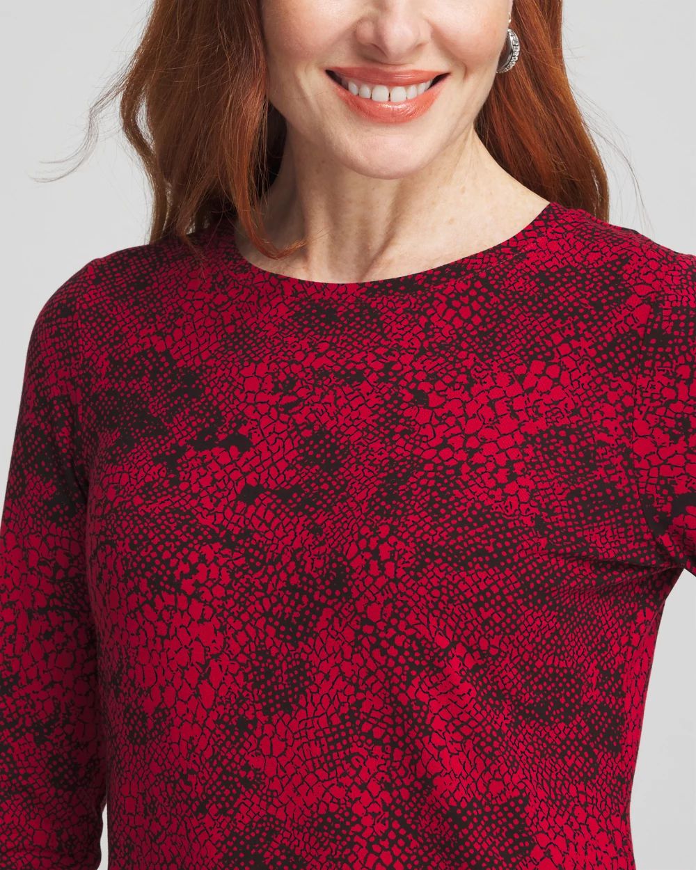 Touch of Cool™ Snake Print Layering Tee