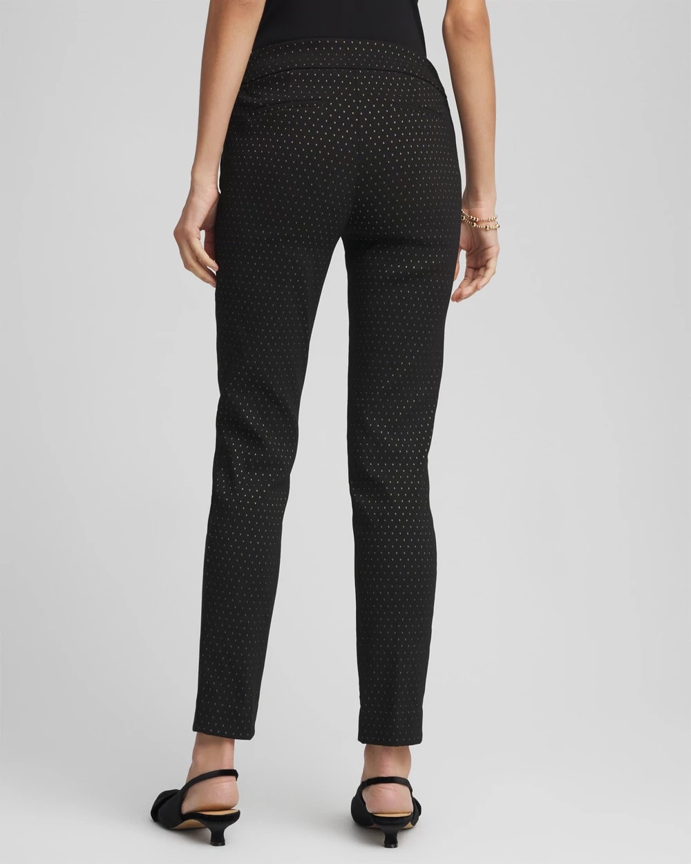 Brigitte™ Slim Ankle Jacquard Pants