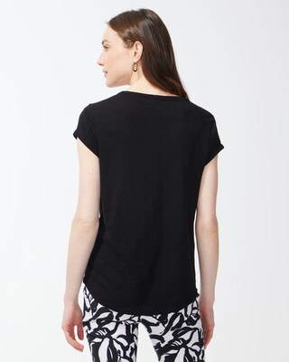 Cap Sleeve Henley Tee