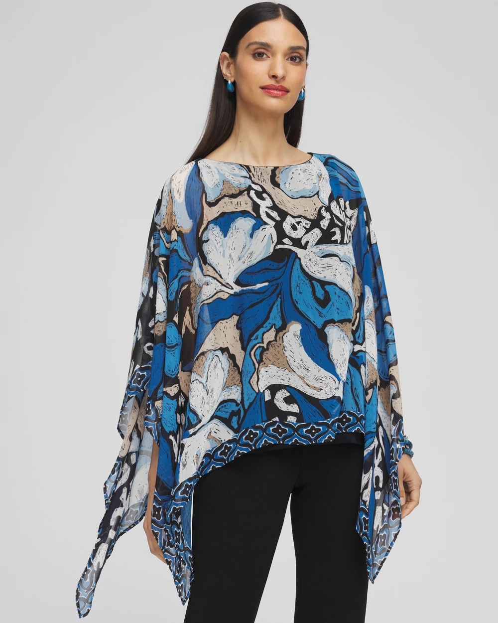 chiffon layered top