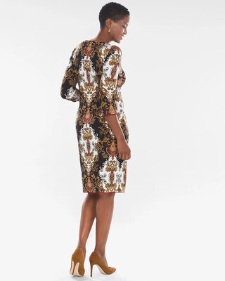Solid Red to Printed Dress