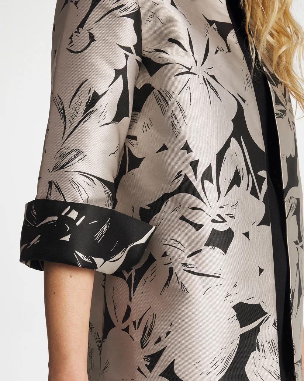 Travelers™ Collection Floral Jacquard Jacket click to view larger image.