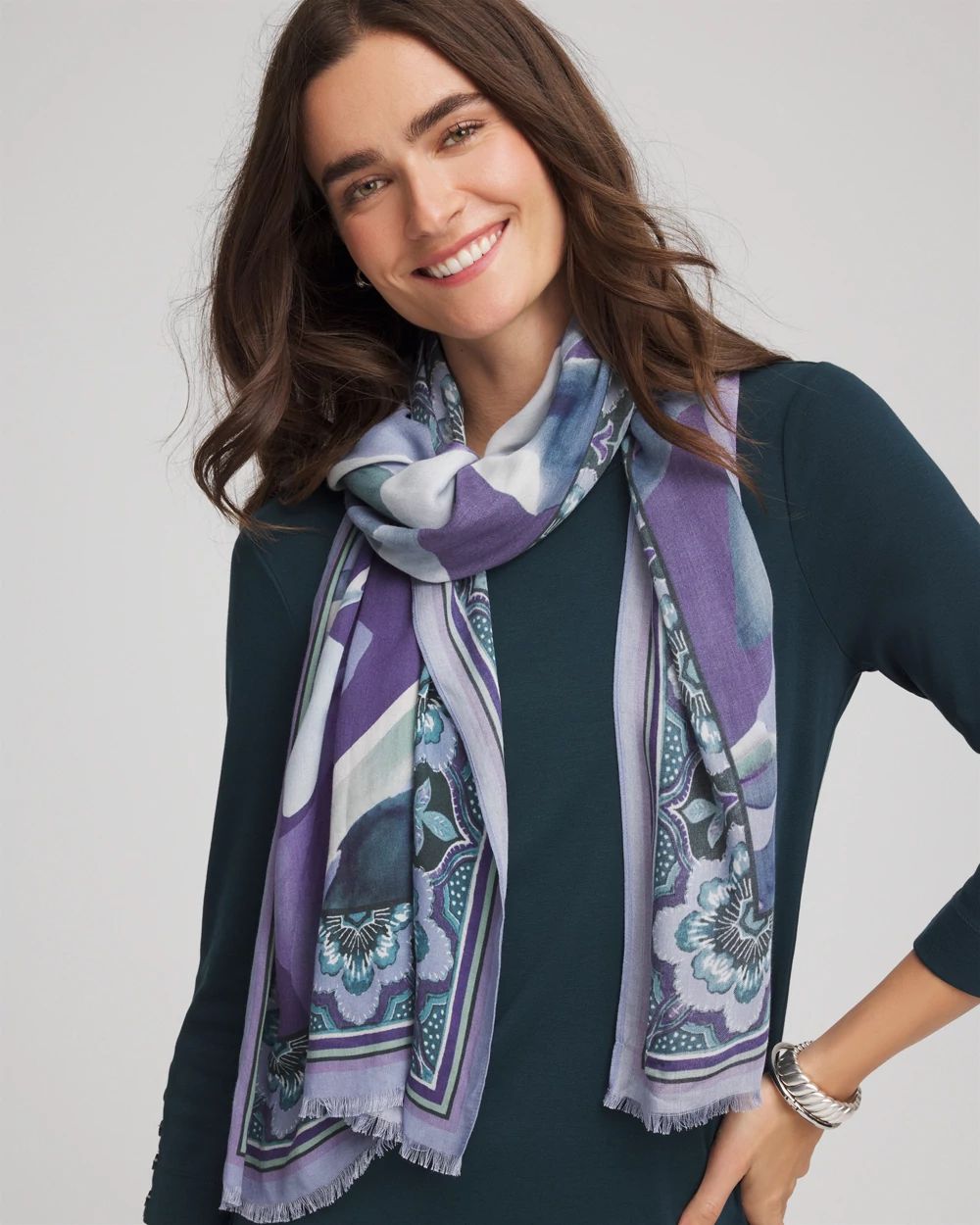 Artist Garden Oblong Scarf