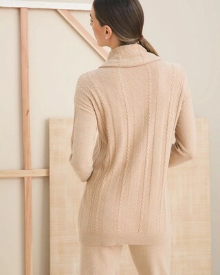 Zenergy Cotton Cashmere Cable Knit Sweater