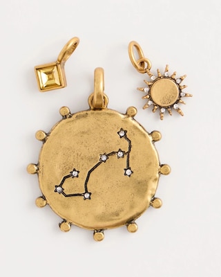 Scorpio Zodiac Charm Pendant click to view larger image.