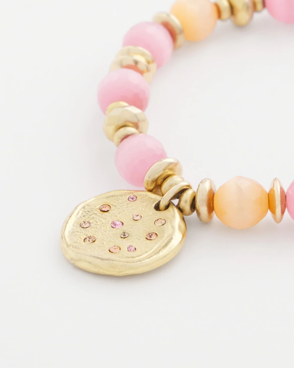 Pink Stone Stretch Bracelet