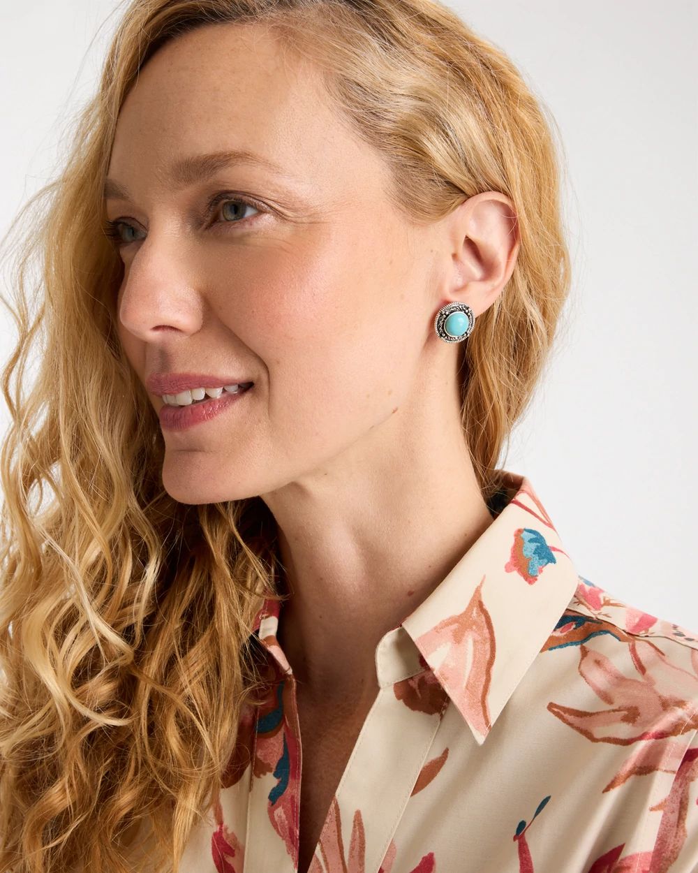 Cab Stud Clip-On Earrings click to view larger image.