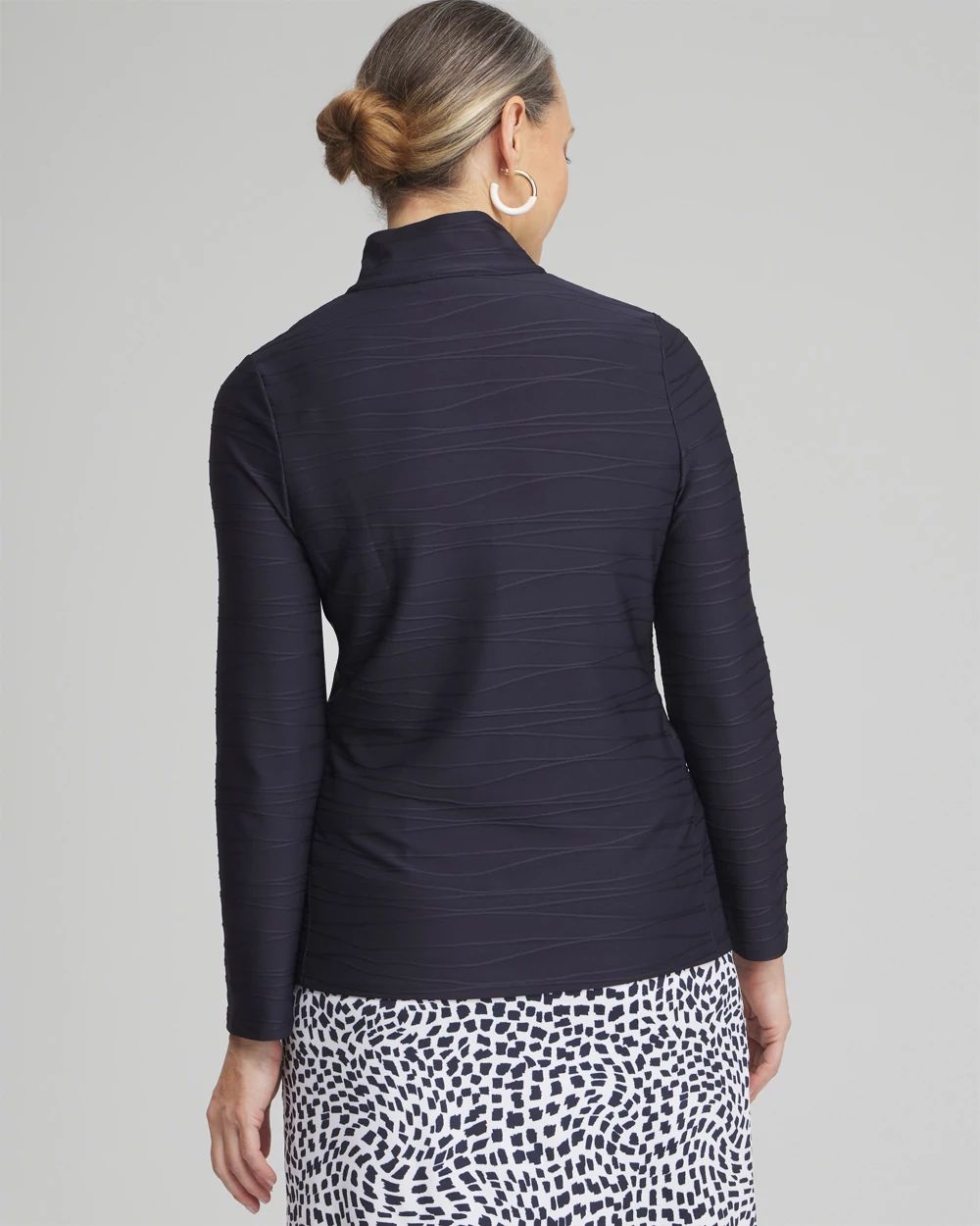 Zenergy® UPF Knit Jacquard Pullover