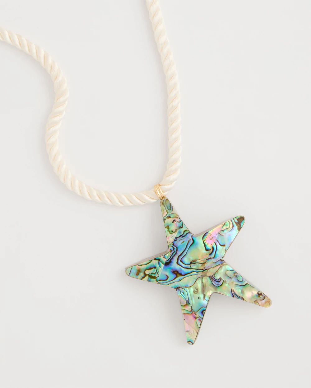 Abalone Shell Star Pendant Necklace click to view larger image.