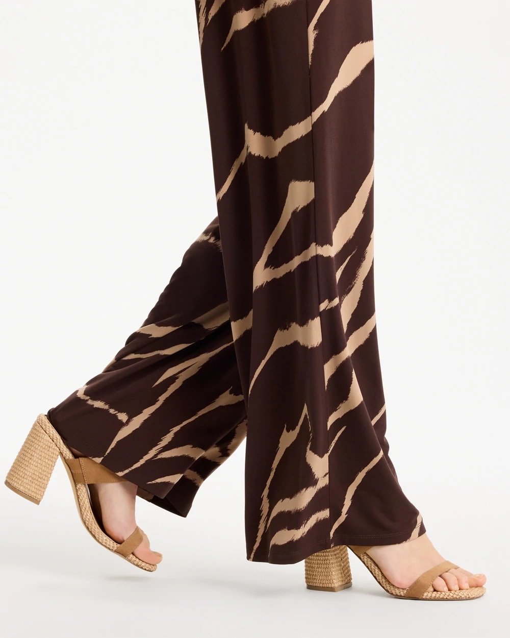 Travelers™ Zebra Knit Wide-Leg Pants