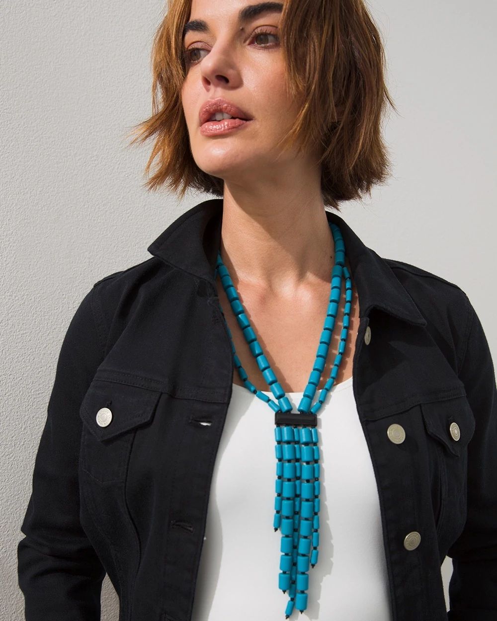 Multistrand Y-Necklace