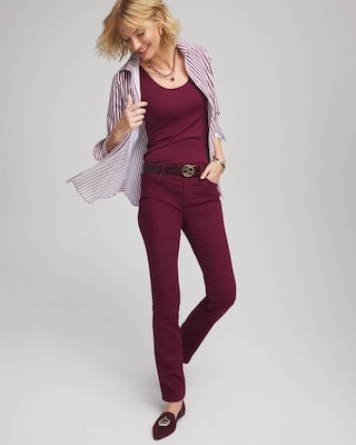 Girlfriend Slim Full-Length Jeans click to view larger image.