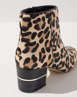 Animal Print Haircalf Boots