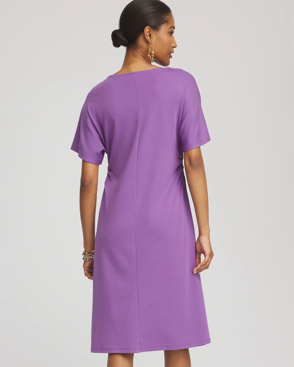 Fit and Flare Cinched Waist Dress