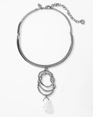 Faux Pearl Pendant Necklace