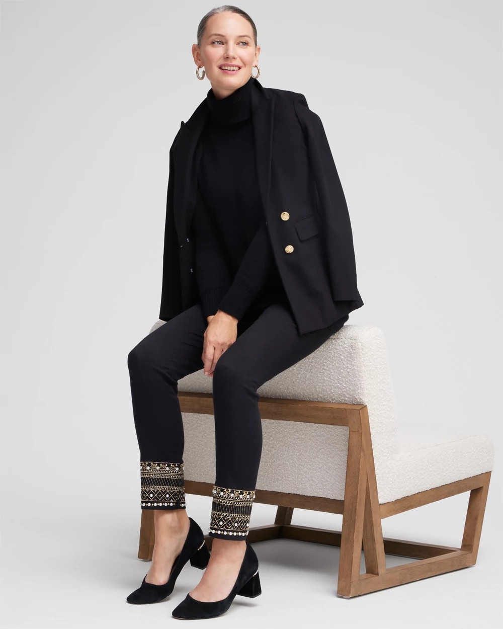 Embellished Pull-On Jeggings