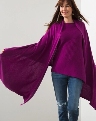 Cashmere-Wool Blend Travel Wrap