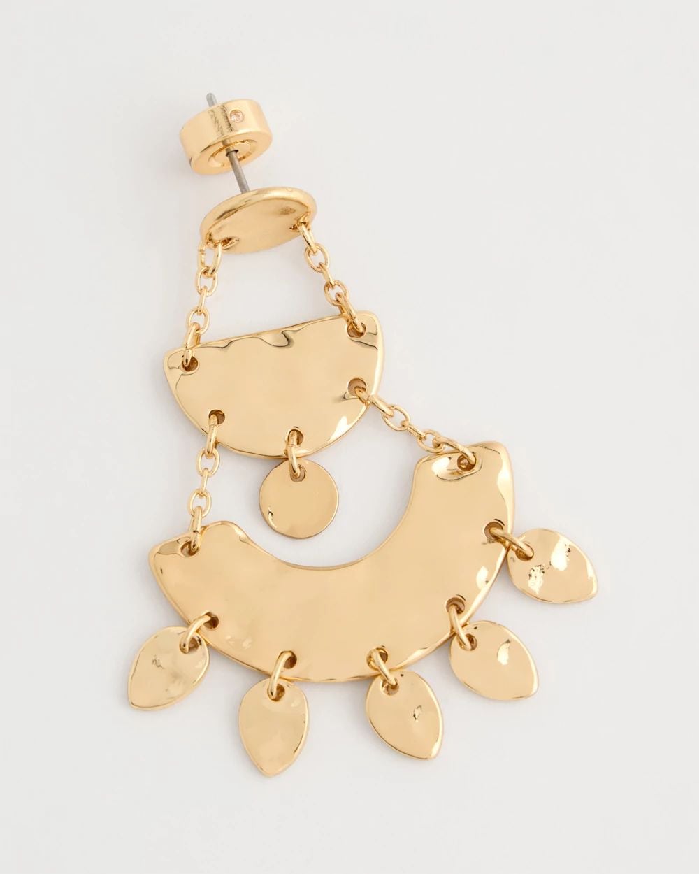 Hammered Chandelier Earrings click to view larger image.