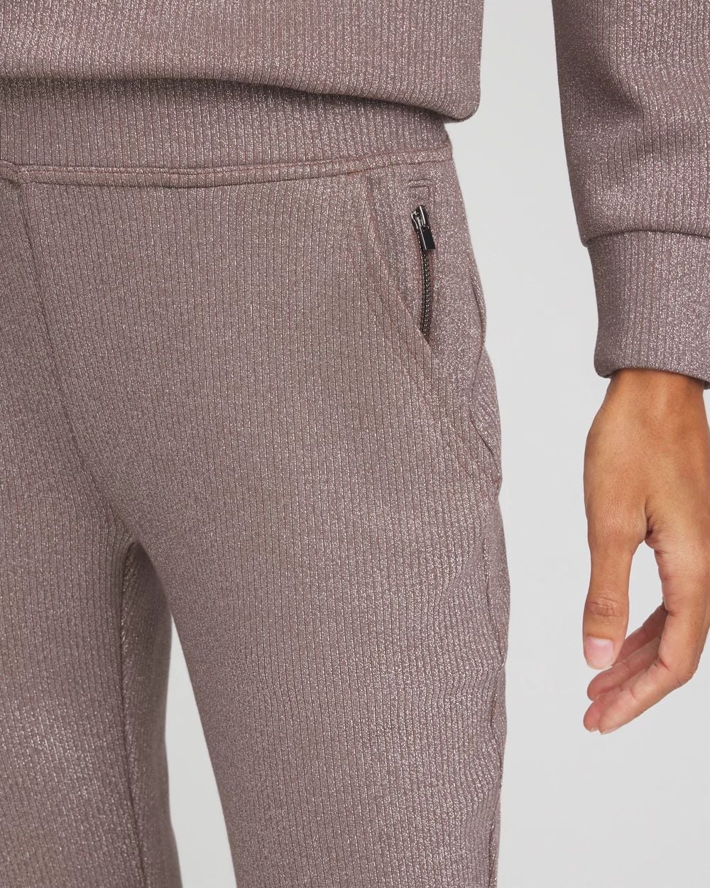 Zenergy® Sparkle Scuba Tapered Ankle Pants click to view larger image.