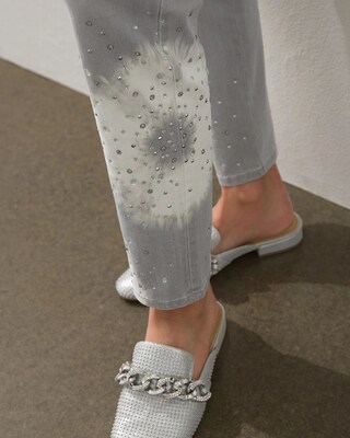 Embellished Tie-Dye Pull-on Jeggings