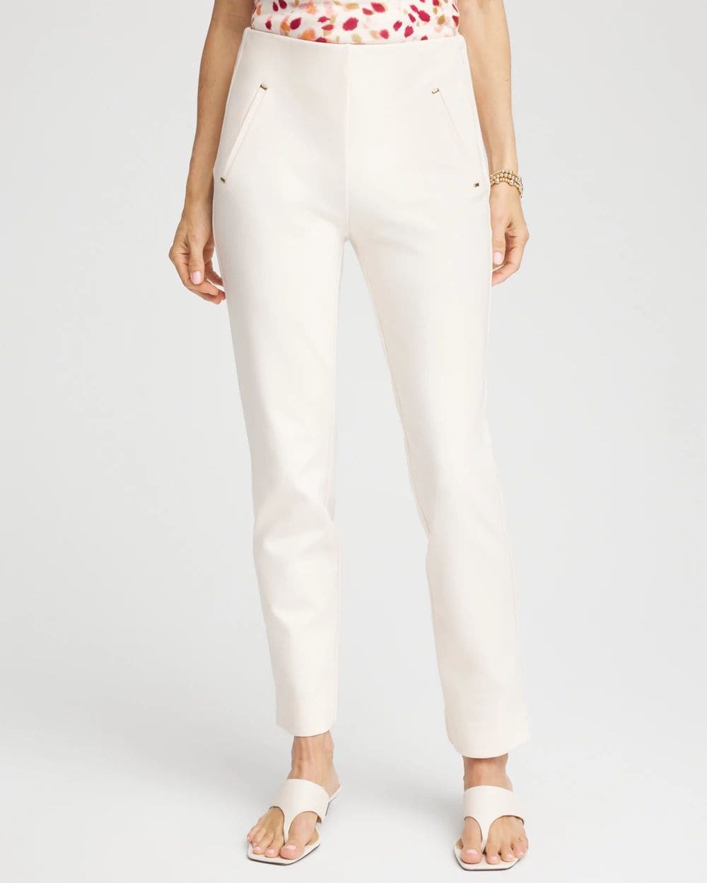 Juliet Slim Trim Detail Ankle Pants