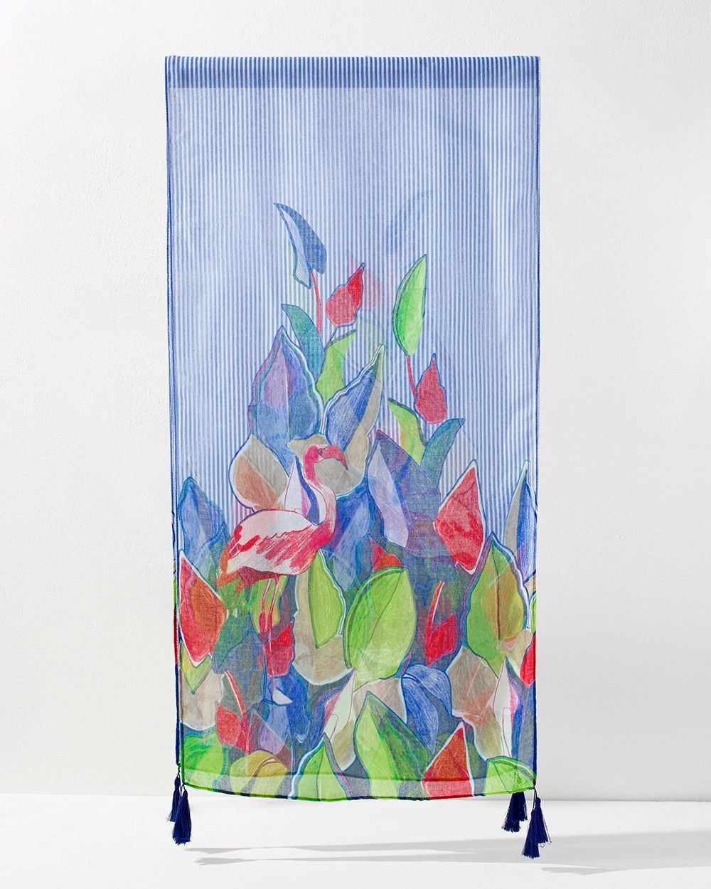Tropical Print Oblong Scarf