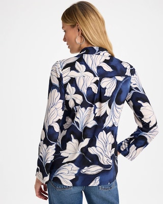 Floral Tie-Neck Tunic click to view larger image.