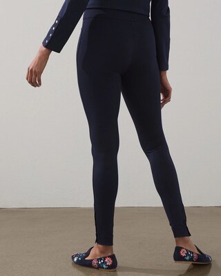 Ponte Rivet Ankle Leggings