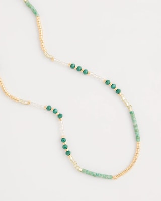 Beaded Long Necklace click to view larger image.