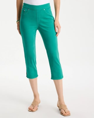 Pull-On Capri Jeans