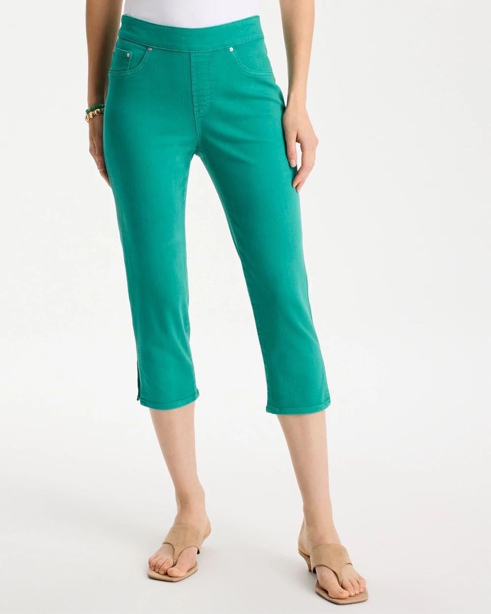 Pull-On Capri Jeans