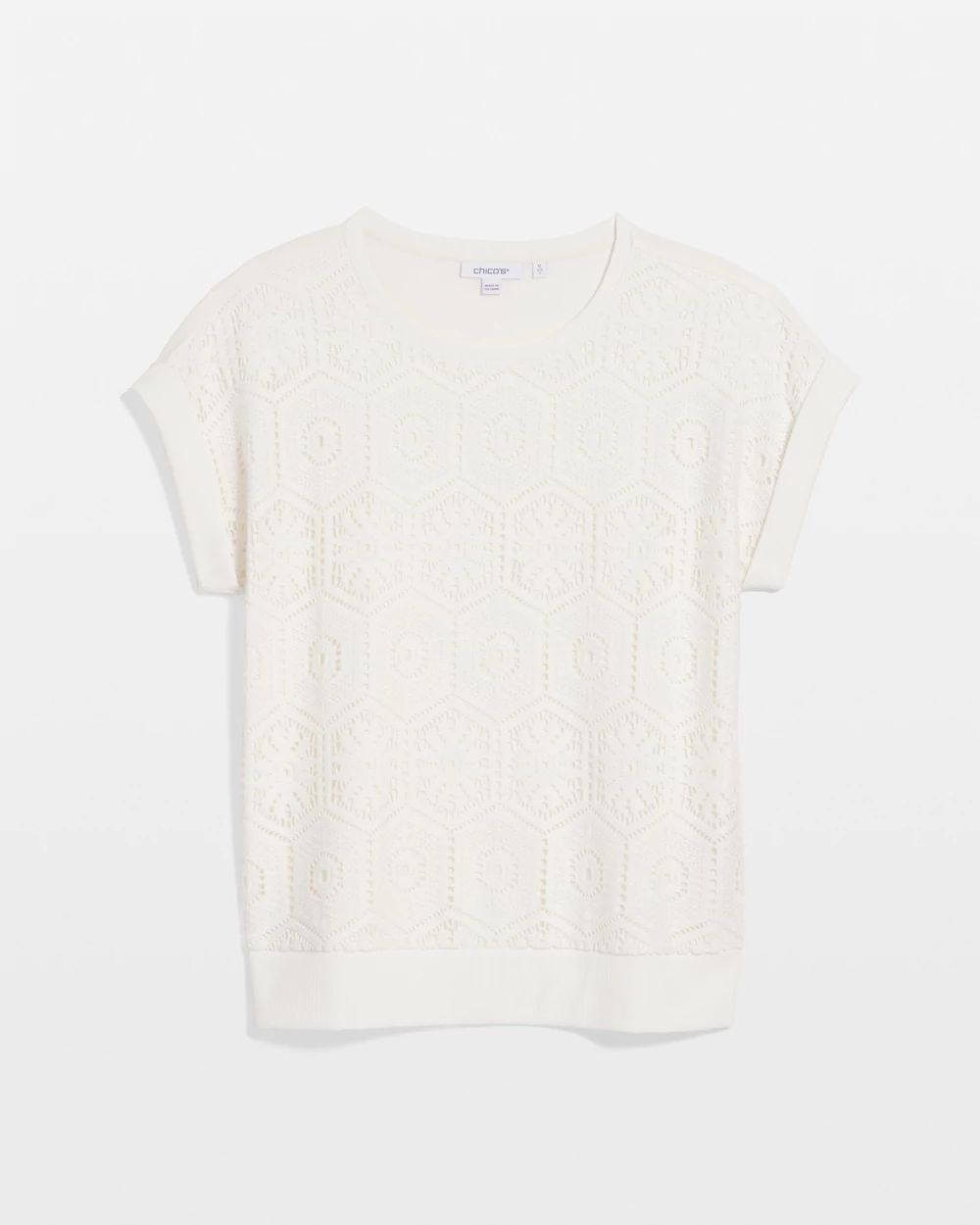 Crocheted Cotton-Blend Shirt