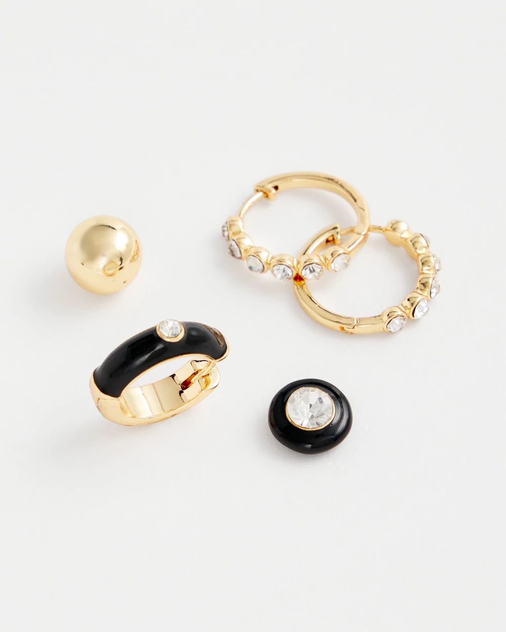 Black & Gold Earrings Gift Set