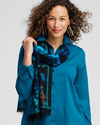 Abstract Print Oblong Scarf