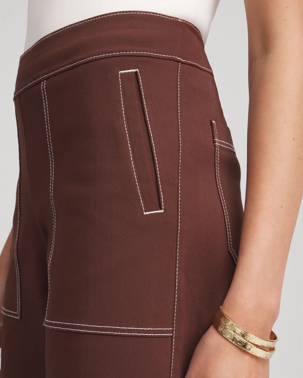 Brigitte™ Utility Wide-Leg Cropped Pants