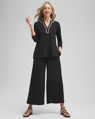 Linen Embellished Tunic