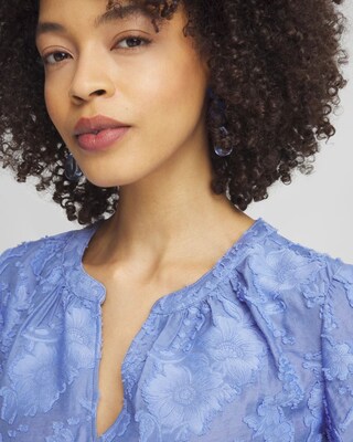 Jacquard Peasant Top