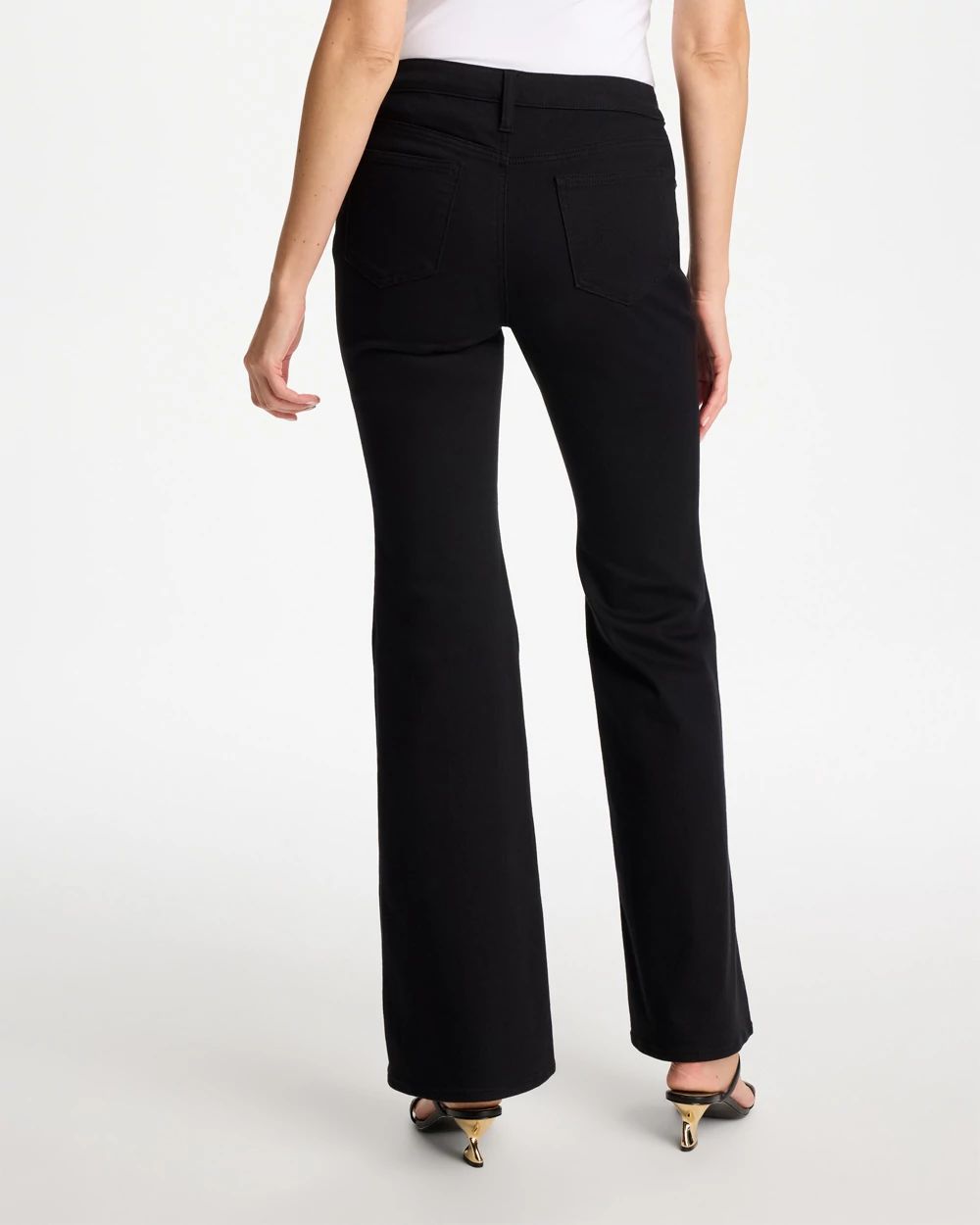 Petite Girlfriend Flared Leg Jeans