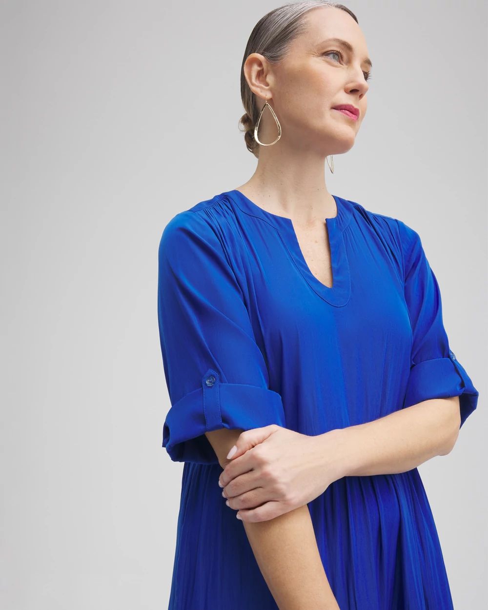 Tiered A-line Maxi Dress click to view larger image.