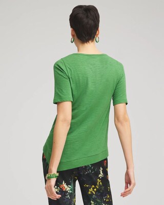 Asymmetrical Elbow Sleeve Tee click to view larger image.