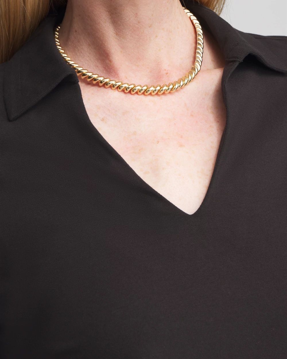 Polished Collar Top