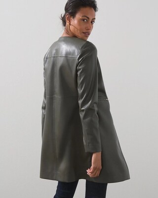 Edge to Edge Faux Leather Topper